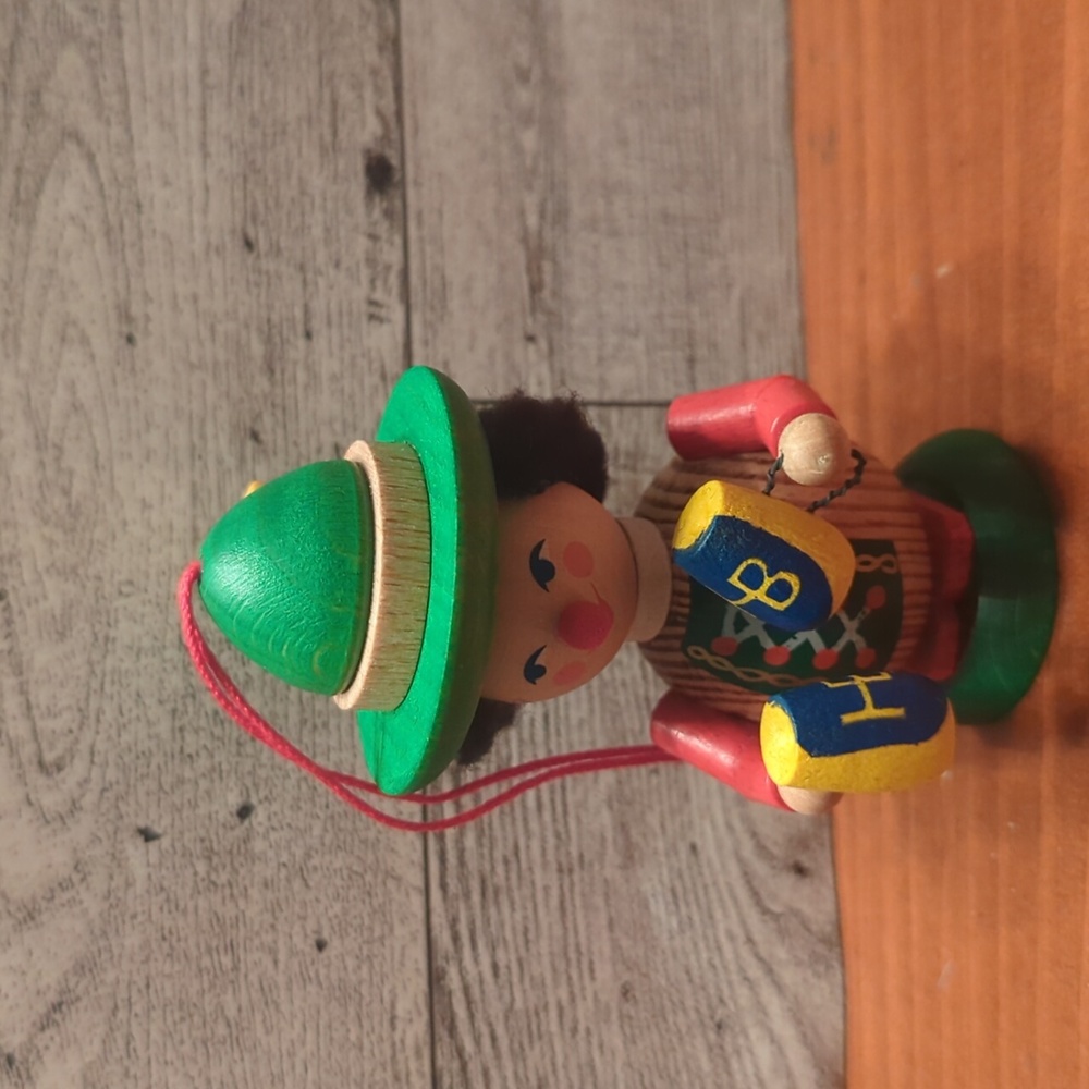 Vintage Oktoberfest Steinbach wooden ornament from Germany